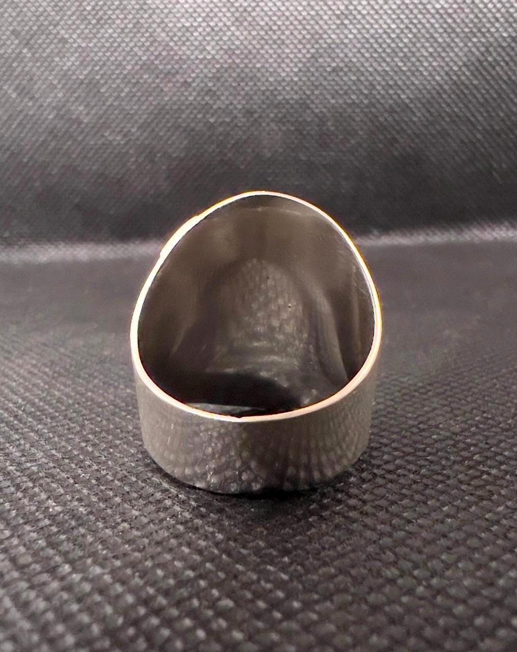 Handmade Sterling Silver Berber Ring: Ethnic Tribal Jewelry, Size 8.5