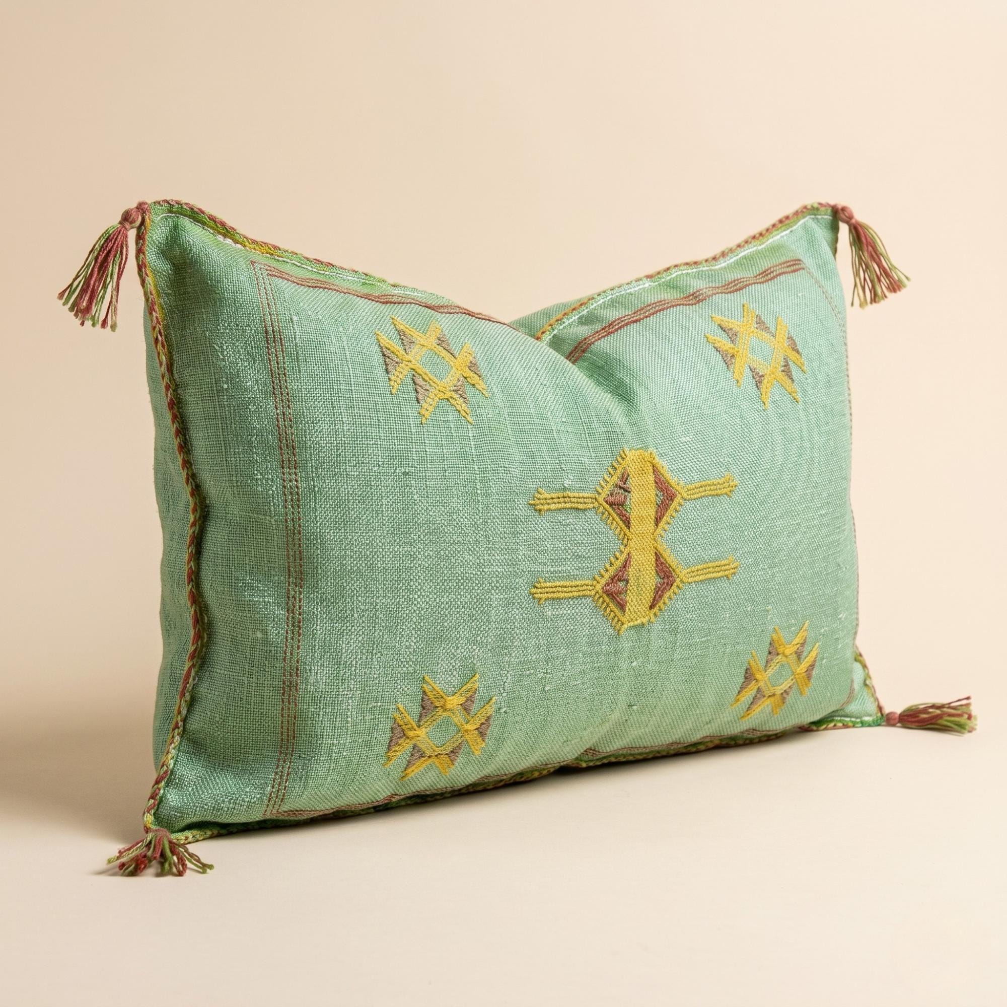 Amazigh Cactus Silk Pillow
