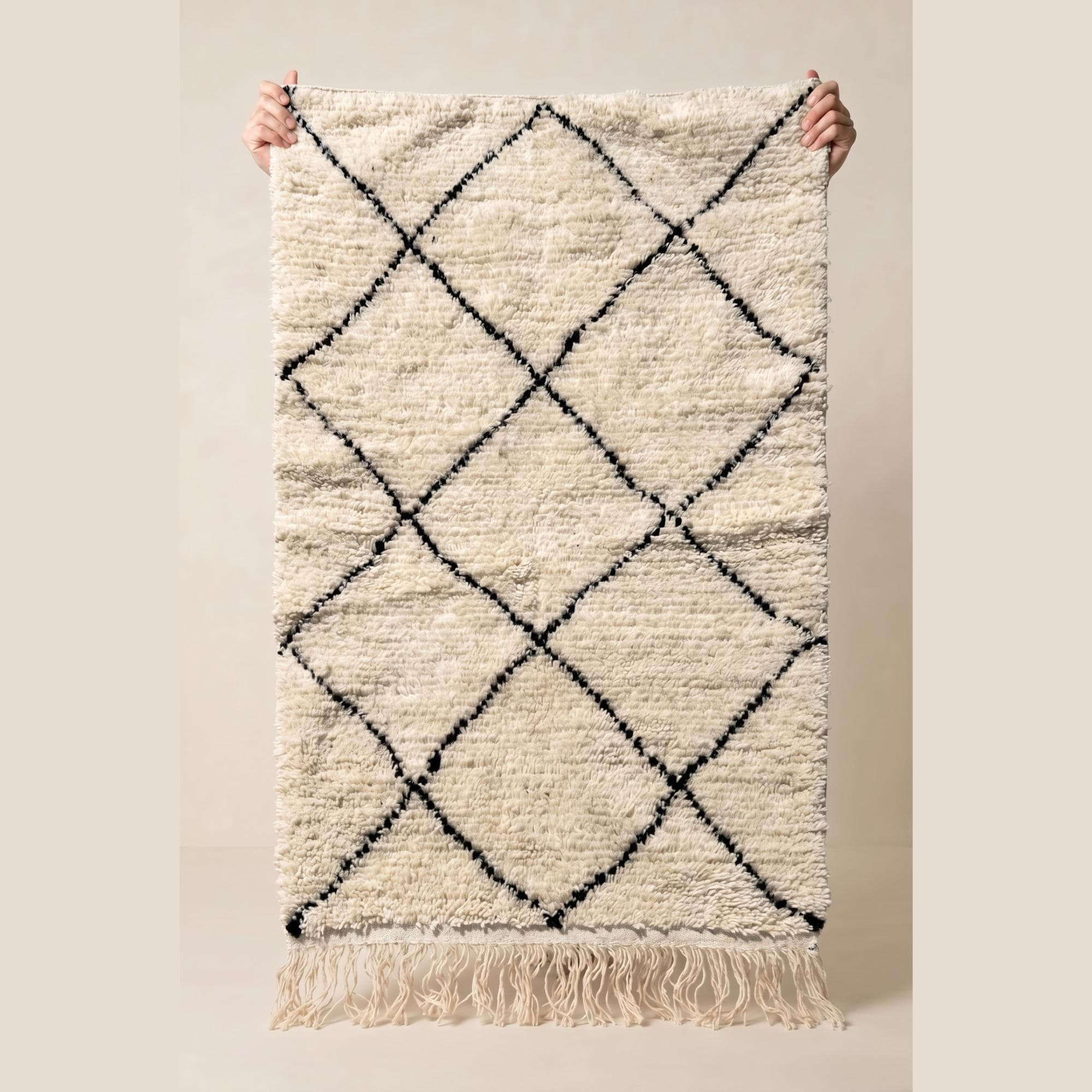 Berber Beni Ourain Rug 8x5 ft