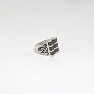 Handmade Berber Ring: Silver Plated Tuareg Tribal Jewelry
