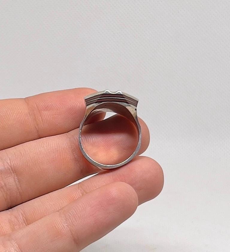 Tuareg Sterling Silver Ring: Berber Ethnic Tribal Jewelry