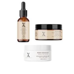 Savings Pack: Exfo Skin + Exfo Hair + Anti-Hair Loss Oil - Amazigh Botanical Care