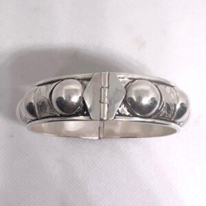Handmade Berber Cuff: Engraved Sterling Silver Bracelet
