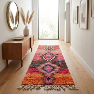 Berber Handwoven Pink Rug