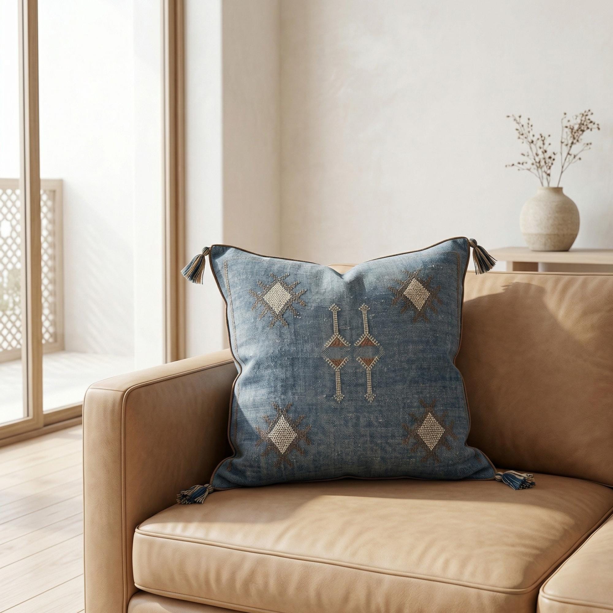 Berber Blue Jeans Pillow