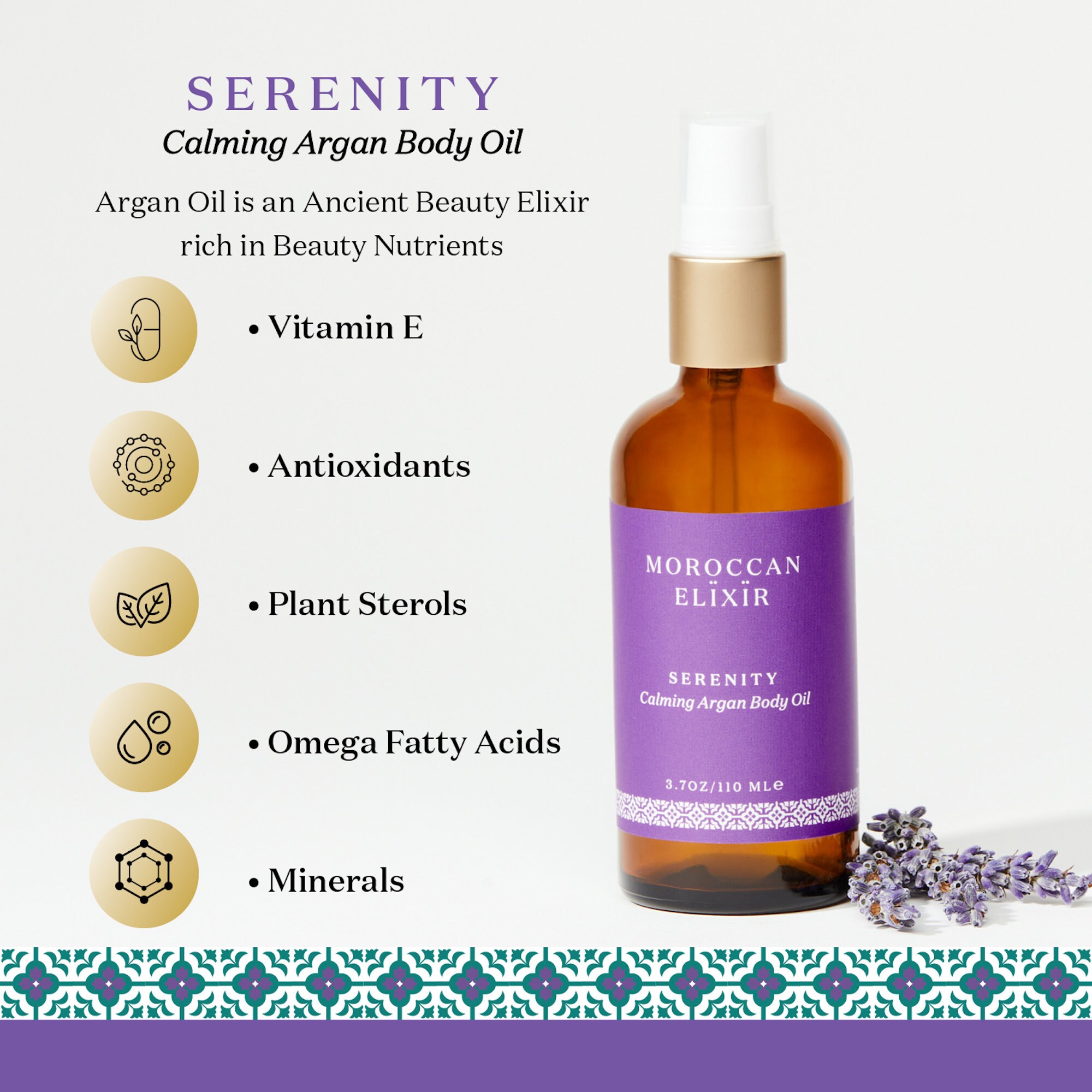 Berber SERENITY Calming Argan Body Oil - Argan Oil