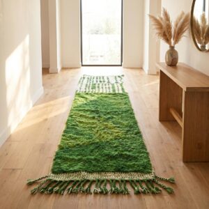 Berber Green Runner Rug