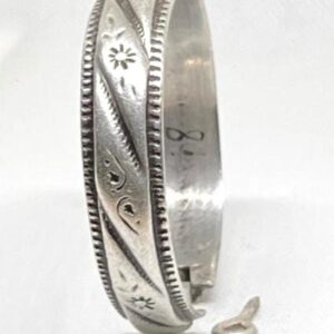 Antique Heavy Berber Silver Cuff Bangle