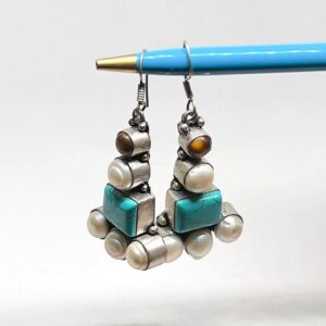 Berber Earrings: Silver Plated African Boho Jewelry