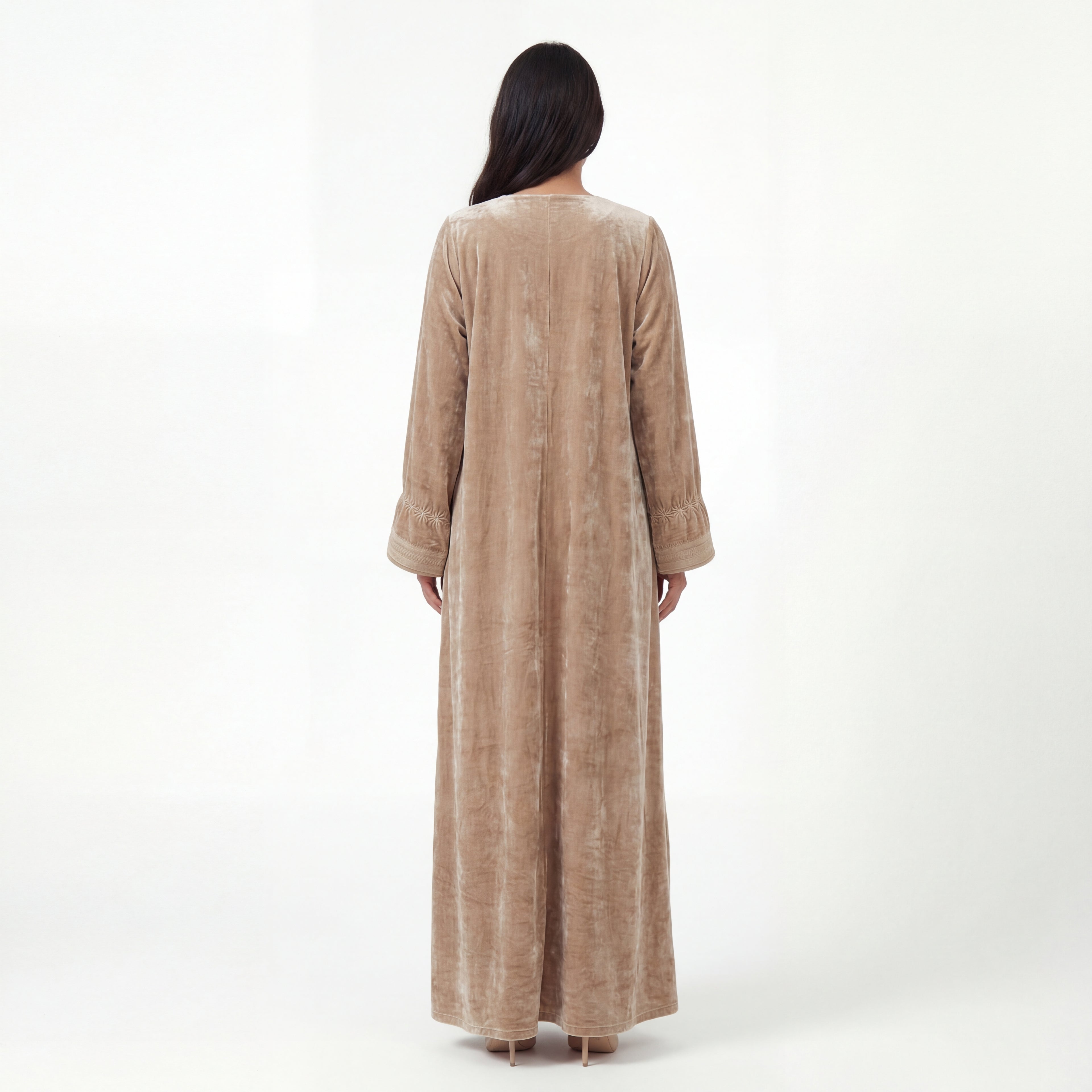 Velours Kaftan - Beige Occasion Wear