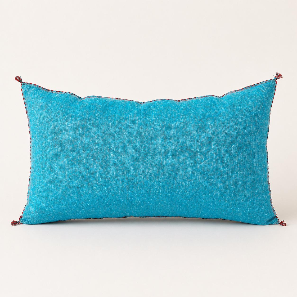 Amazigh Cactus Silk Cover 12x20 Handmade Lumbar Pillow