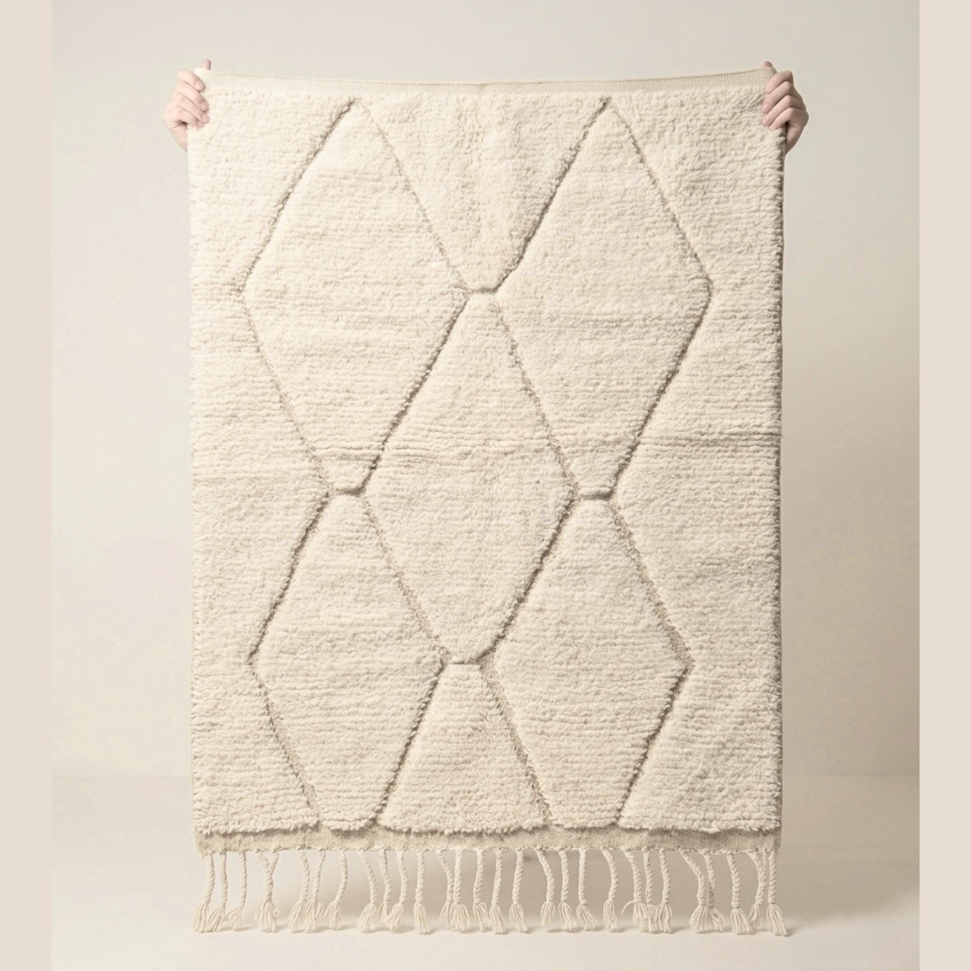 Berber Beni Ourain Rug 8x5 ft