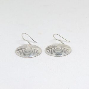 Tuareg Sterling Silver Spiral Bohemian Earrings: Berber Tribal Jewelry