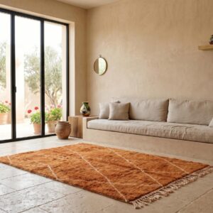 Berber Terracotta Beni Ourain Rug