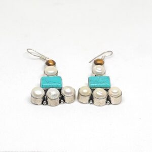 Berber Earrings: Silver Plated African Boho Jewelry