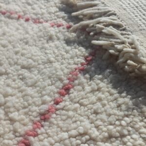 Beni Ourain Rug - Ivory Blush Pink Wool Rug - Handmade Diamond Rug - Soft Boho Area Rug - Rose Berber Carpet - Multiple Sizes