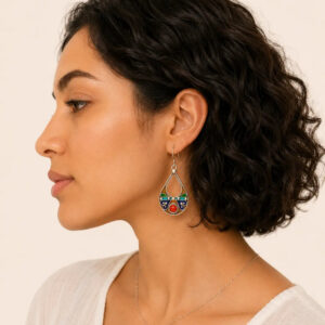 Thiziri Earrings - Amazigh Silver Heritage Jewelry