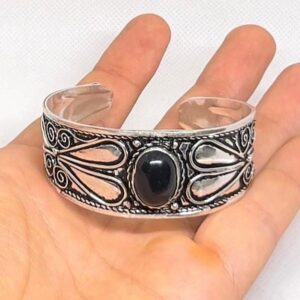 Berber Tuareg Sterling Silver Cuff Bracelet: Tribal Jewelry
