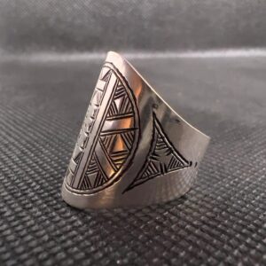 Vintage Tuareg Sterling Silver Ring: Handmade Berber Tribal Jewelry