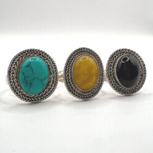 Berber Handmade Sterling Silver Rings For Women Bohemian Ladies Signet Band Ethnic Tribal Jewelry