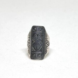 Handmade Sterling Silver Tuareg Ring: Size 7, Berber Jewelry