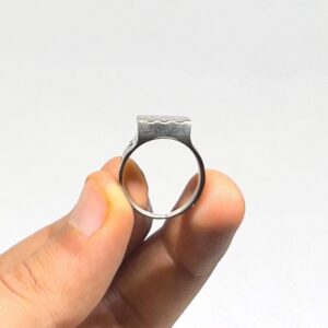 Handmade Berber Tuareg Ring: Metal Silver Plated Ethnic Tribal Jewelry