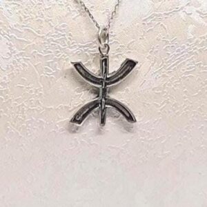 Amazigh Berber Symbol Necklace: Sterling Silver Jewelry
