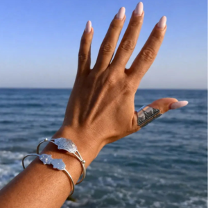 Berber Silver Geometric Bracelet – Moroccan Accent for Daily Wear