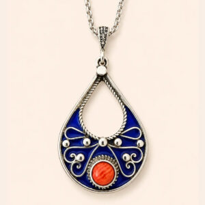 Thiziri Necklace - Amazigh Silver Pendant Jewelry