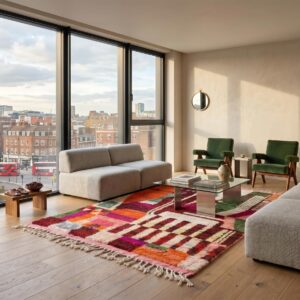 Boujaad Rug Colorful Berber Wool Carpet
