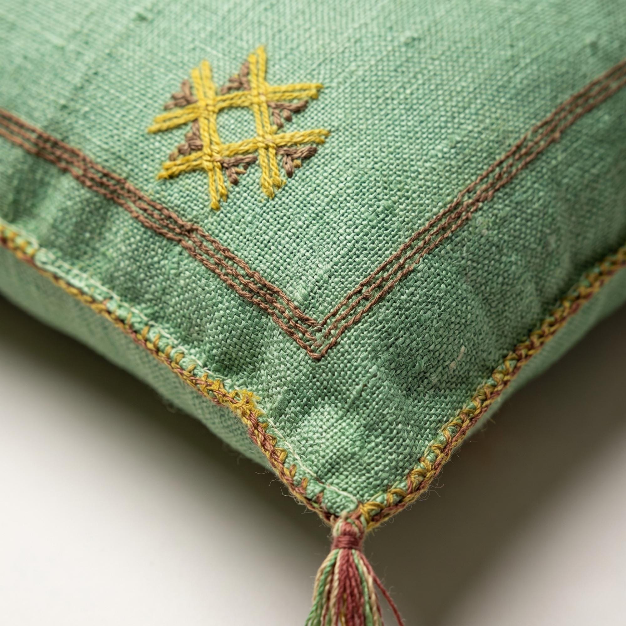 Amazigh Cactus Silk Pillow