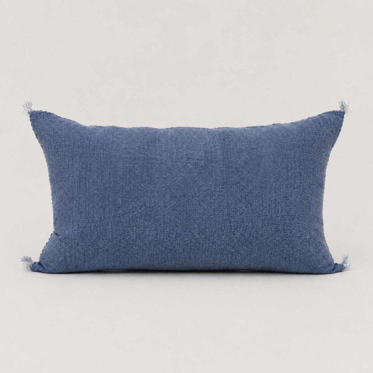 Amazigh Cactus Silk Cover 12x20 Handmade Lumbar Pillow