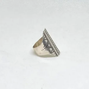 Amazigh Silver Ring - Berber Tuareg Tribal Sterling Ring