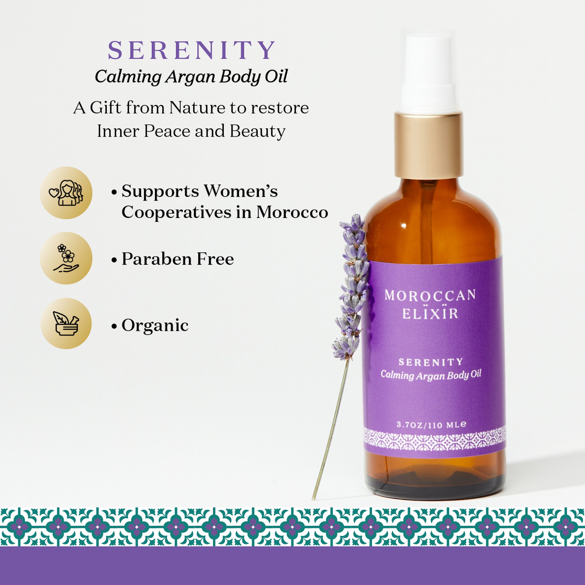 Berber SERENITY Calming Argan Body Oil - Argan Oil