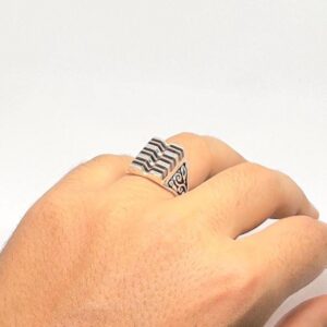 Handmade Berber Ring: Silver Plated Tuareg Tribal Jewelry