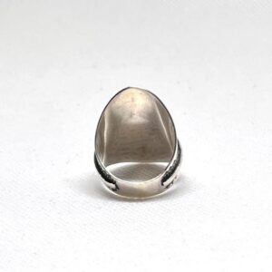 Handmade Engraved Sterling Silver Berber Ring: Tribal Bohemian Jewelry