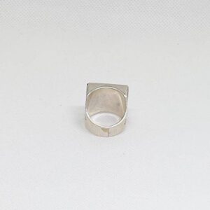 Handmade Tuareg Sterling Silver Ring: Berber Tribal Jewelry, Size US 8, 57 EU