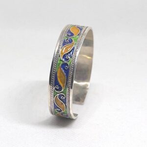 Handmade Sterling Silver Berber Cuff: Kabyle Tribal Bracelet