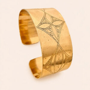 Amazigh Brass Motif Bracelet – Atlas Motif Bracelet