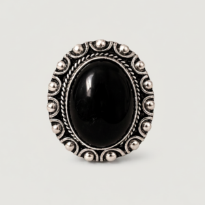 Berber Silver Necklace – Tarra Onyx Geometric Heritage Design