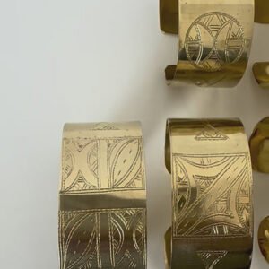 Amazigh Brass Motif Bracelet – Atlas Motif Bracelet