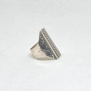 Handmade Sterling Silver Tuareg Ring: Berber Jewelry, Size 9
