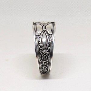 Handmade Sterling Silver Cuff: Berber Tribal Bangle