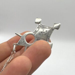 Tuareg Cross Pendant: Sterling Silver African Croix du Sud Necklace