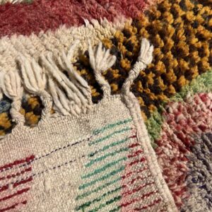 Boujaad Rug - Colorful Abstract Wool Rug - Handmade Art Rug - Bold Boho Area Rug - Multicolor Berber Carpet - Multiple Sizes