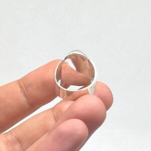 Handmade Sterling Silver Tiger's Eye Ring: Berber Tribal Jewelry, Size 8