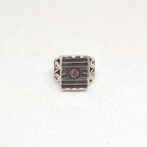 Handmade Berber Tuareg Ring: Metal Silver Plated Ethnic Tribal Jewelry