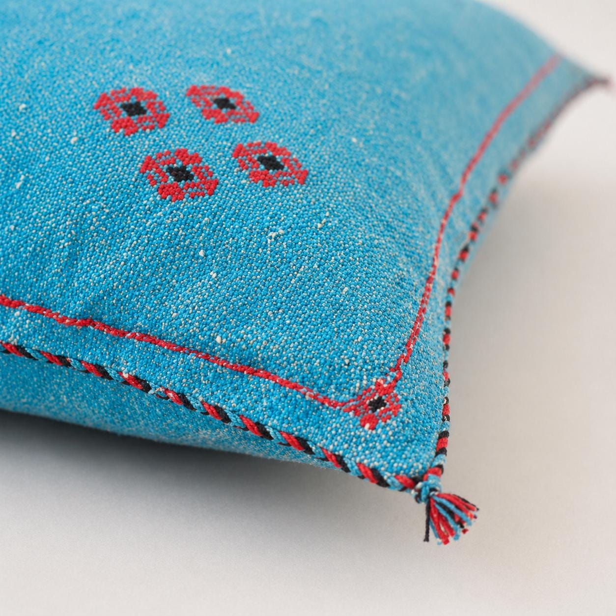 Amazigh Cactus Silk Cover 12x20 Handmade Lumbar Pillow