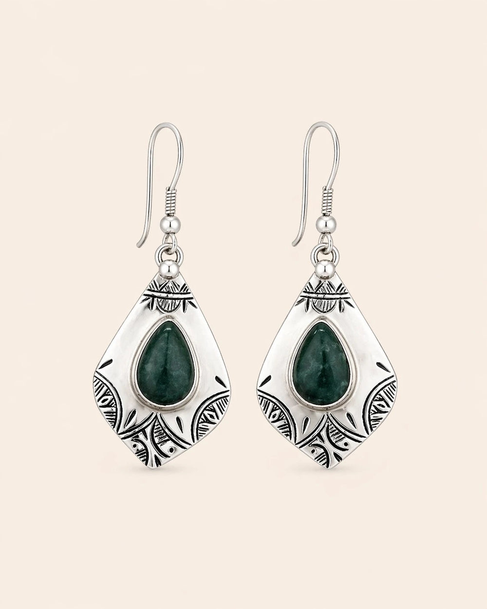 Yamina Earrings - Amazigh Silver Heritage Jewelry