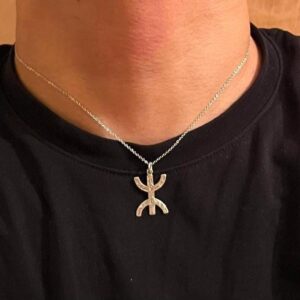 Amazigh Berber Sterling Silver Pendant Necklace: Tribal Jewelry
